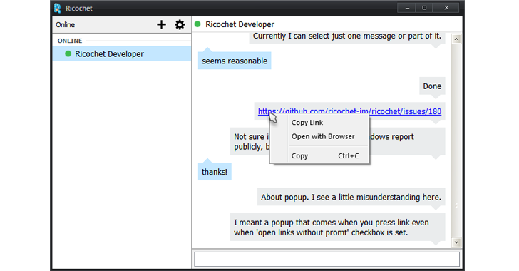ricochet chat for mac
